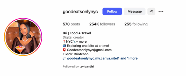 Instagram Page | Aquarelle NYC